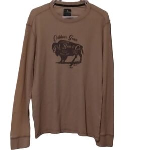 -- G.H. Bass & Co. Cream Sweatshirt with Logo
